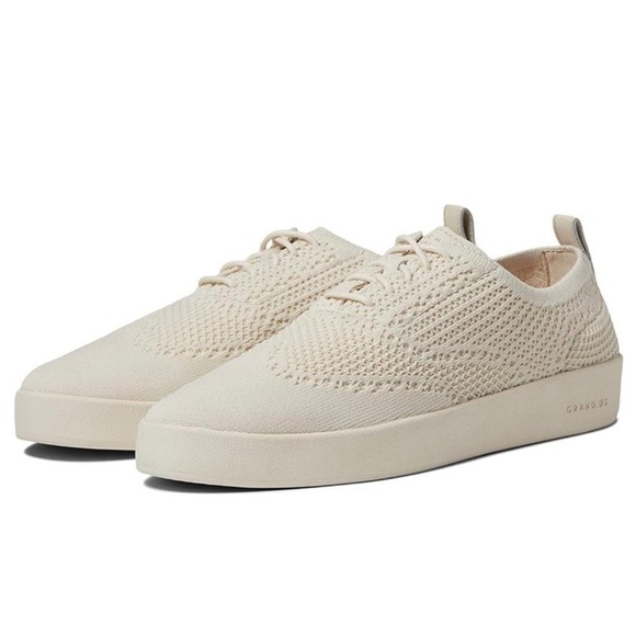 Cole Haan Grandpro Contender Stitchlite Oxford Birch Knit Ivory Sneakers - NWT - Picture 1 of 12